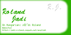 roland jadi business card